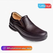 کفش چرم طبی مردانه تبریز مدل گریدر فرزین کد 7643