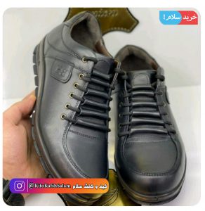 کفش چرم بندی مردانه  - خرید کفش چرم مردانه تبریز مدل نایس فرزین