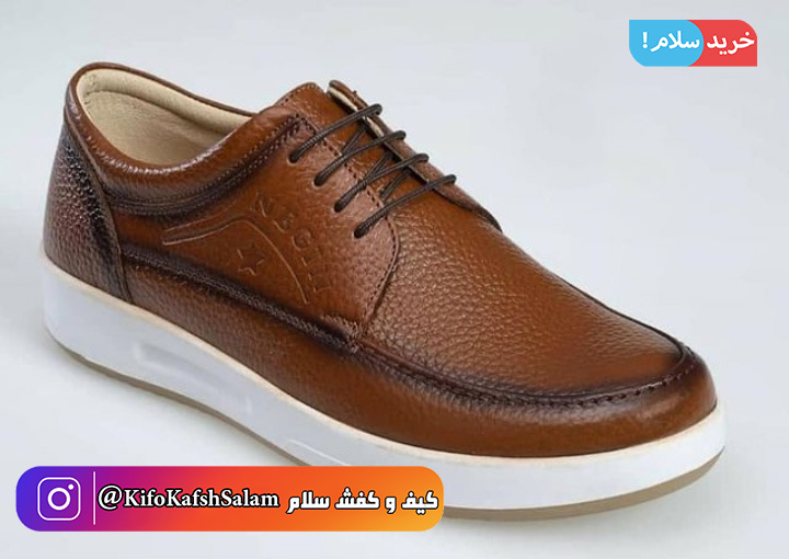خرید کفش چرم مردانه طبی مدل برلیانت نگین تبریز کد 7760