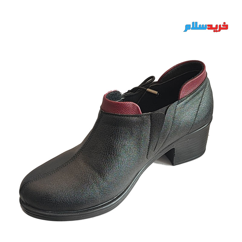 کفش چرم زنانه مجلسی مدل یقه دار کد 1265