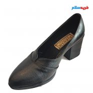 کفش چرم زنانه پاشنه کوتاه مجلسی کد 1203 + رنگبندی