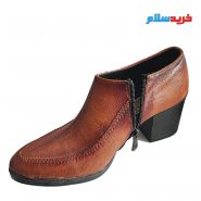 کفش چرم زنانه پاشنه کوتاه مجلسی کد 1303 + رنگبندی