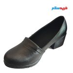 کفش چرم زنانه پاشنه کوتاه مجلسی کد 1315